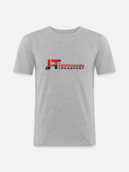 Hofmann Transport - Männer Slim Fit T-Shirt - Grau meliert