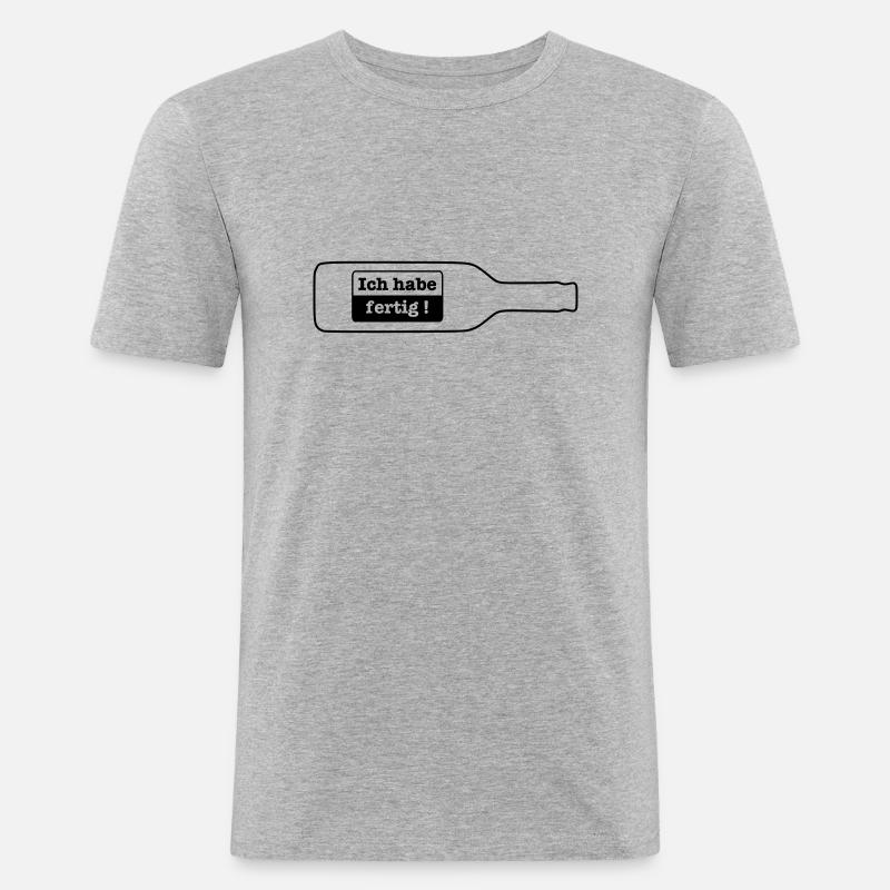 I have done - empty bottle - Men's Slim Fit T-Shirt - heather grey