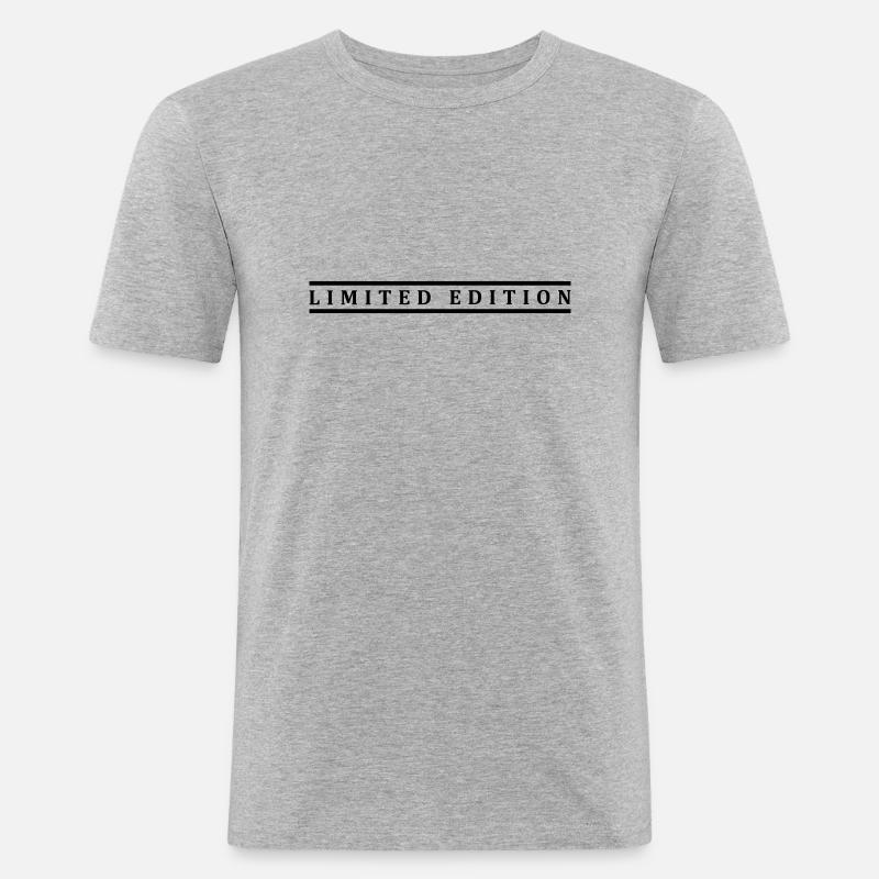 Édition limitée - T-shirt près du corps Homme - gris chiné