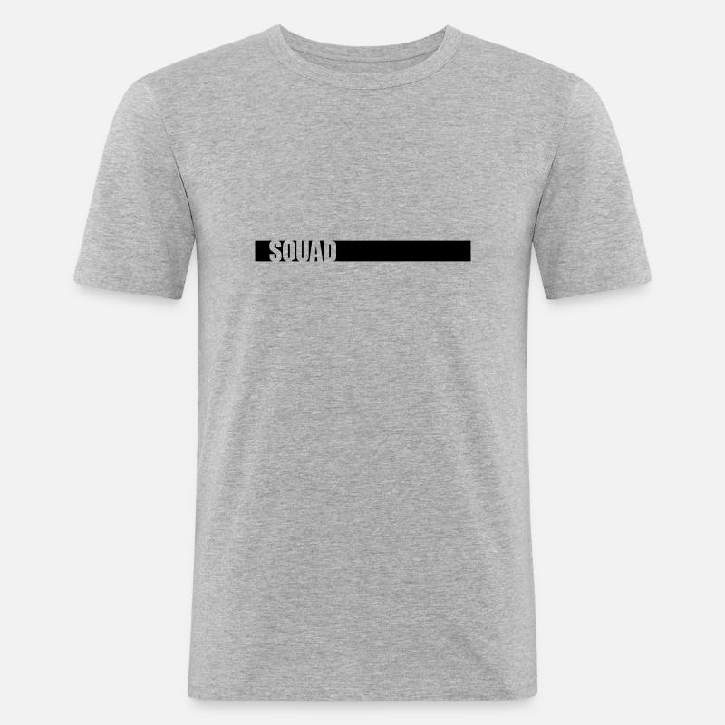 Strip Squad Leader Team - Men's Slim Fit T-Shirt - heather grey
