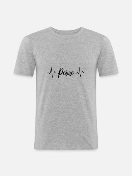 ECG Peine - Men's Slim Fit T-Shirt - heather grey
