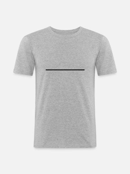 stroke_f1 - Männer Slim Fit T-Shirt - Grau meliert