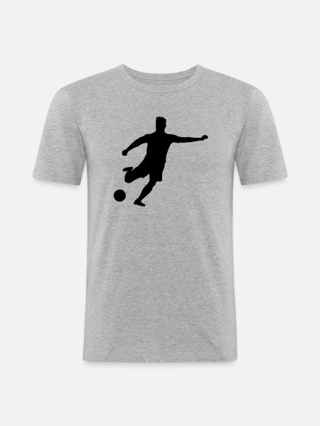 fussballer__f1 - Men's Slim Fit T-Shirt - heather grey
