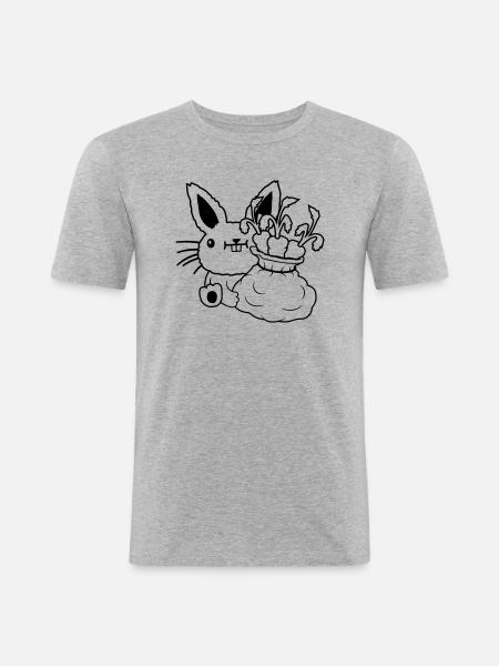 Carrots Vegetable Sack Easter - Men's Slim Fit T-Shirt - heather grey