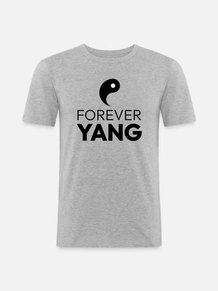 Forever Yang - Men's Slim Fit T-Shirt - heather grey