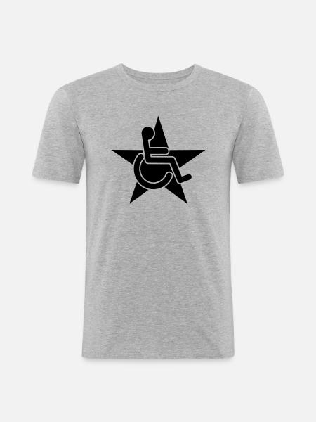 Rolli - Männer Slim Fit T-Shirt - Grau meliert