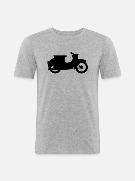 Schwalbe silhouette (simplified) - Men's Slim Fit T-Shirt - heather grey