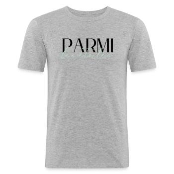 Among The Stars - Männer Slim Fit T-Shirt - Grau meliert - Vorne - Nik (191cm)