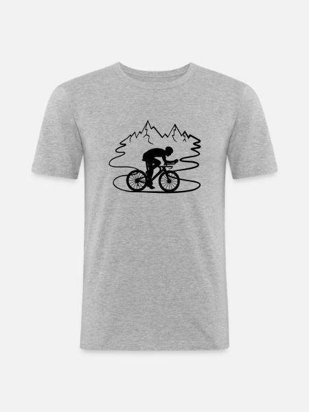 Excursion Bike Rider - Men's Slim Fit T-Shirt - heather grey