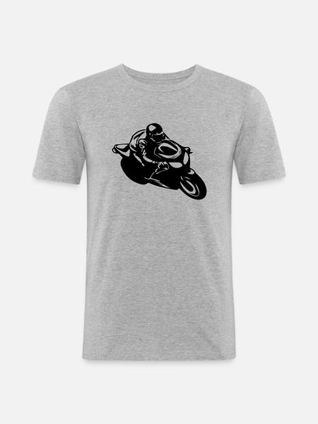 Motocross - Men's Slim Fit T-Shirt - heather grey