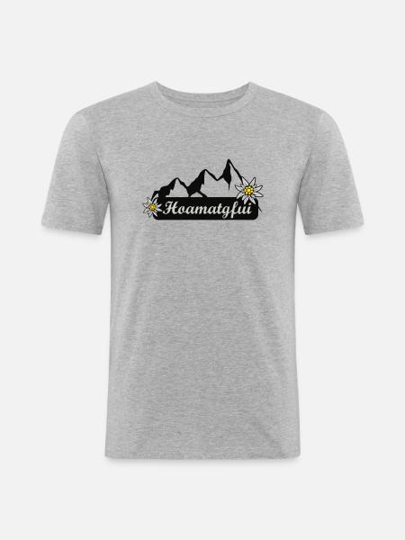 Homatgfui - Men's Slim Fit T-Shirt - heather grey