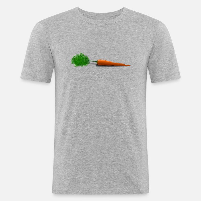 Moere - Männer Slim Fit T-Shirt - Grau meliert