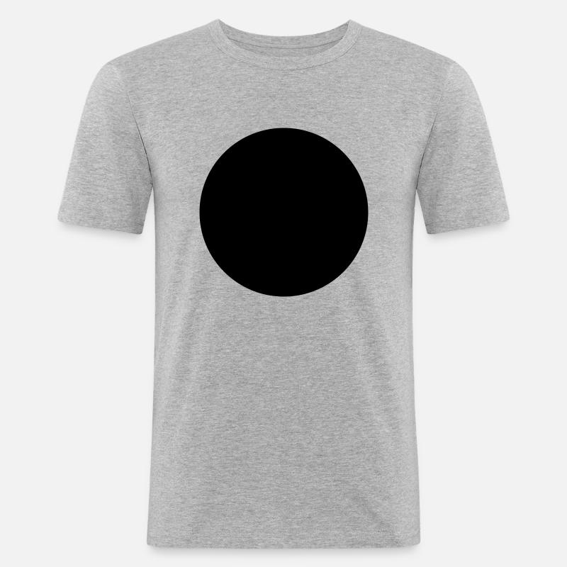 circle dot 4 your design - Männer Slim Fit T-Shirt - Grau meliert
