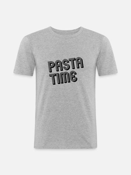 Pasta time - Men's Slim Fit T-Shirt - heather grey