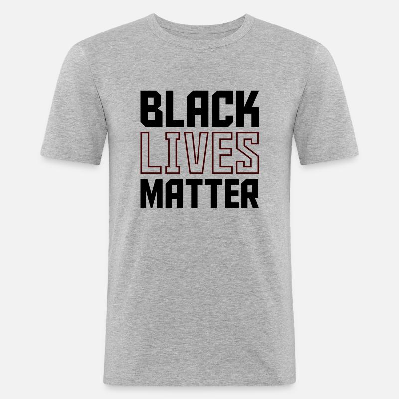 Black Lives - Men's Slim Fit T-Shirt - heather grey