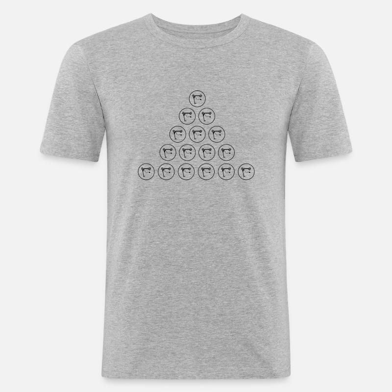 E-Scooter E-Roller Scooter - Männer Slim Fit T-Shirt - Grau meliert