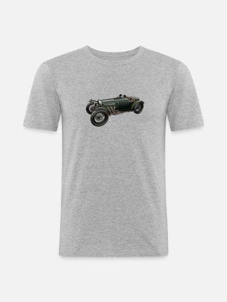 Oldtimer - Männer Slim Fit T-Shirt - Grau meliert