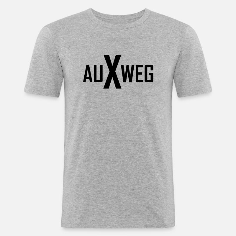 Tontechniker Auxweg - Männer Slim Fit T-Shirt - Grau meliert