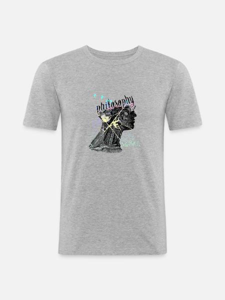 Philosophy - Men's Slim Fit T-Shirt - heather grey
