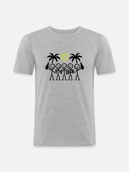 Holiday Team Party - Men's Slim Fit T-Shirt - heather grey