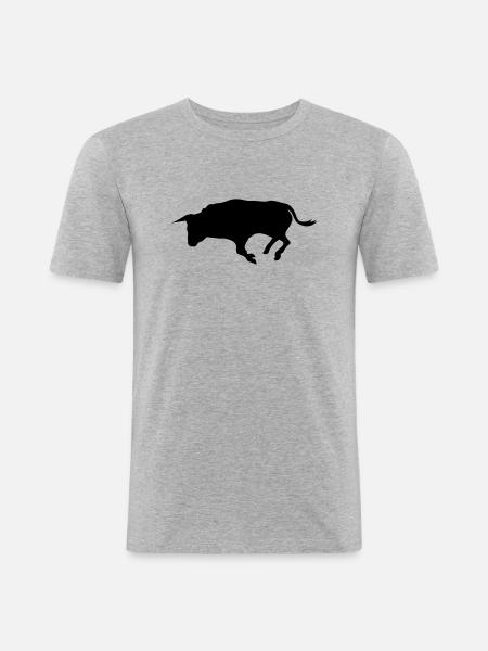 stier - Men's Slim Fit T-Shirt - heather grey