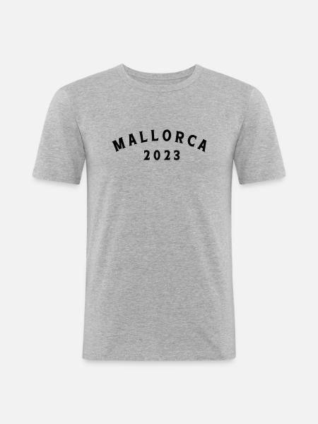 Mallorca 2023 - Men's Slim Fit T-Shirt - heather grey
