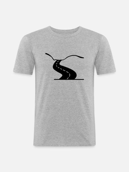 road_street_f1 - Men's Slim Fit T-Shirt - heather grey