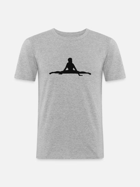 splits - Men's Slim Fit T-Shirt - heather grey