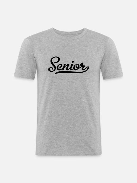 Senior - Men's Slim Fit T-Shirt - heather grey