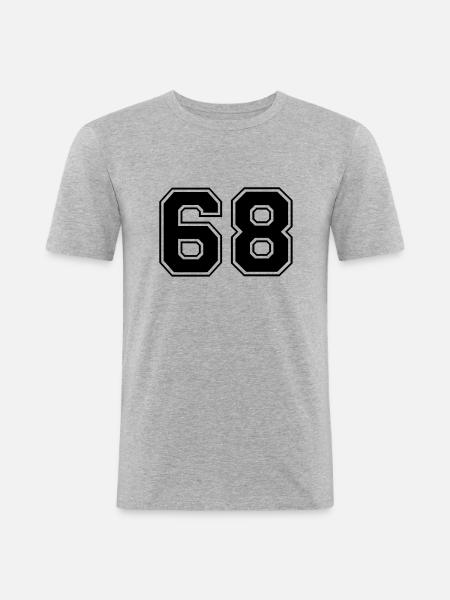 68 - Men's Slim Fit T-Shirt - heather grey