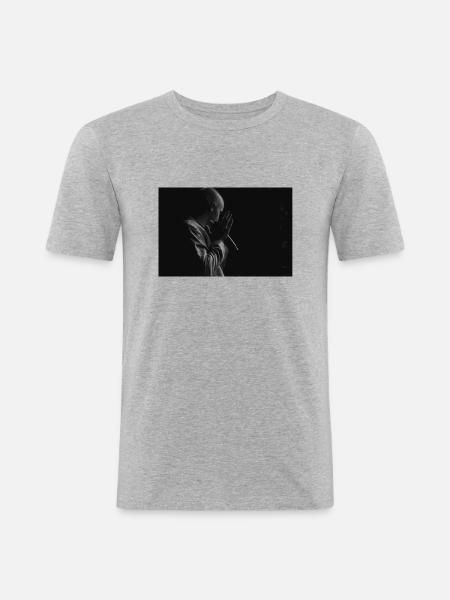 Festival - Männer Slim Fit T-Shirt - Grau meliert