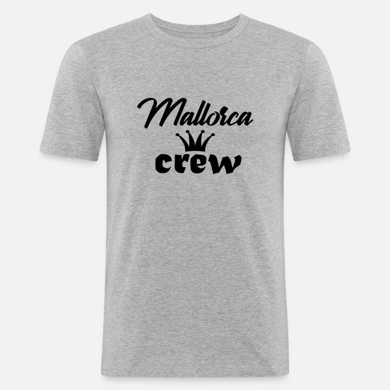 Mallorca Crew - Men's Slim Fit T-Shirt - heather grey