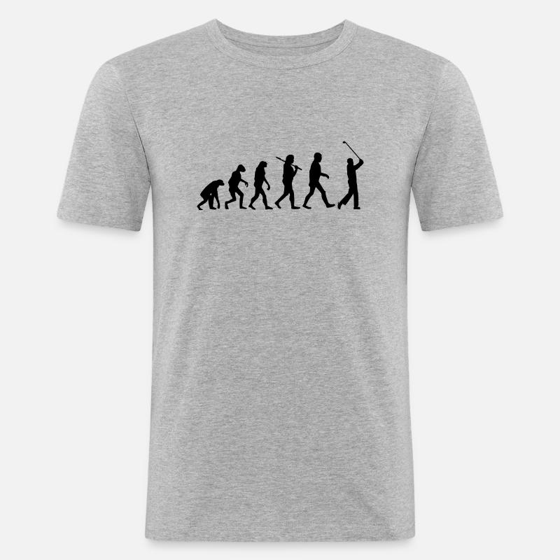 evolution Golf - Men's Slim Fit T-Shirt - heather grey