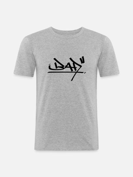 graffiti bad 01 - Men's Slim Fit T-Shirt - heather grey