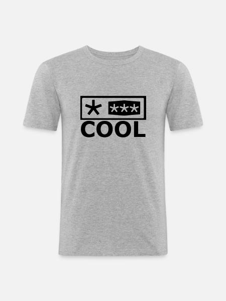 Kühlschrank - Männer Slim Fit T-Shirt - Grau meliert