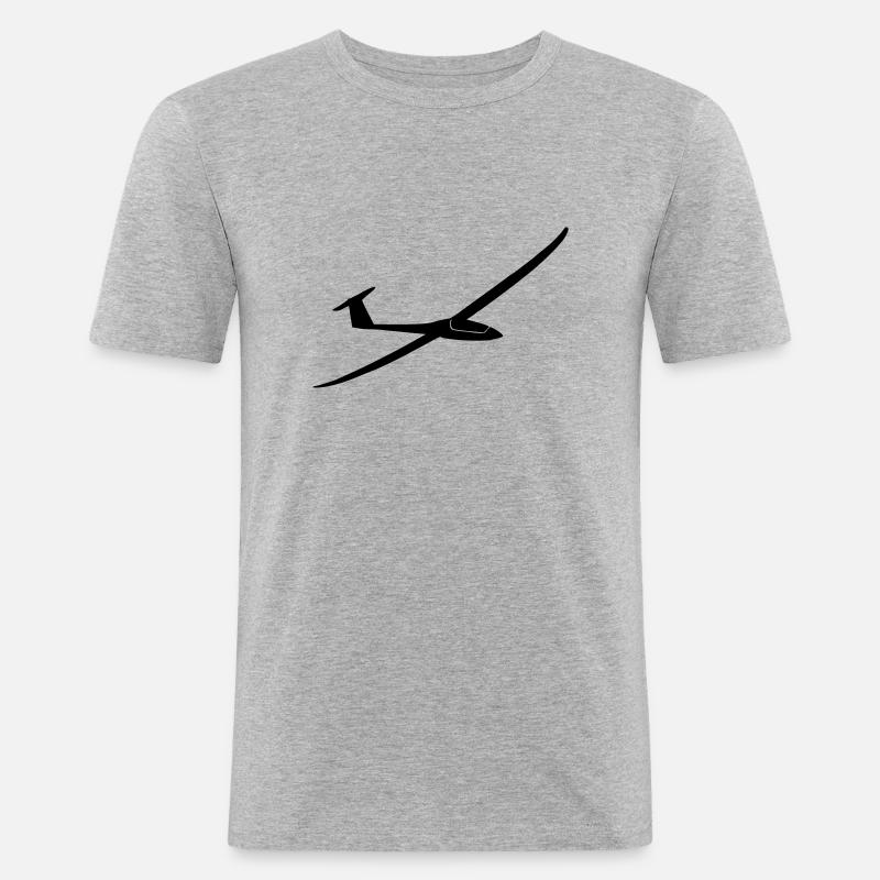 Duo Discus - Männer Slim Fit T-Shirt - Grau meliert