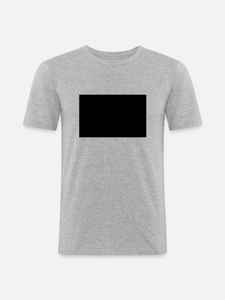 Flagge Bayern Rauten - Männer Slim Fit T-Shirt - Grau meliert