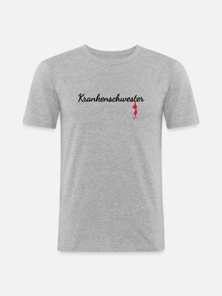 Nurse - Men's Slim Fit T-Shirt - heather grey