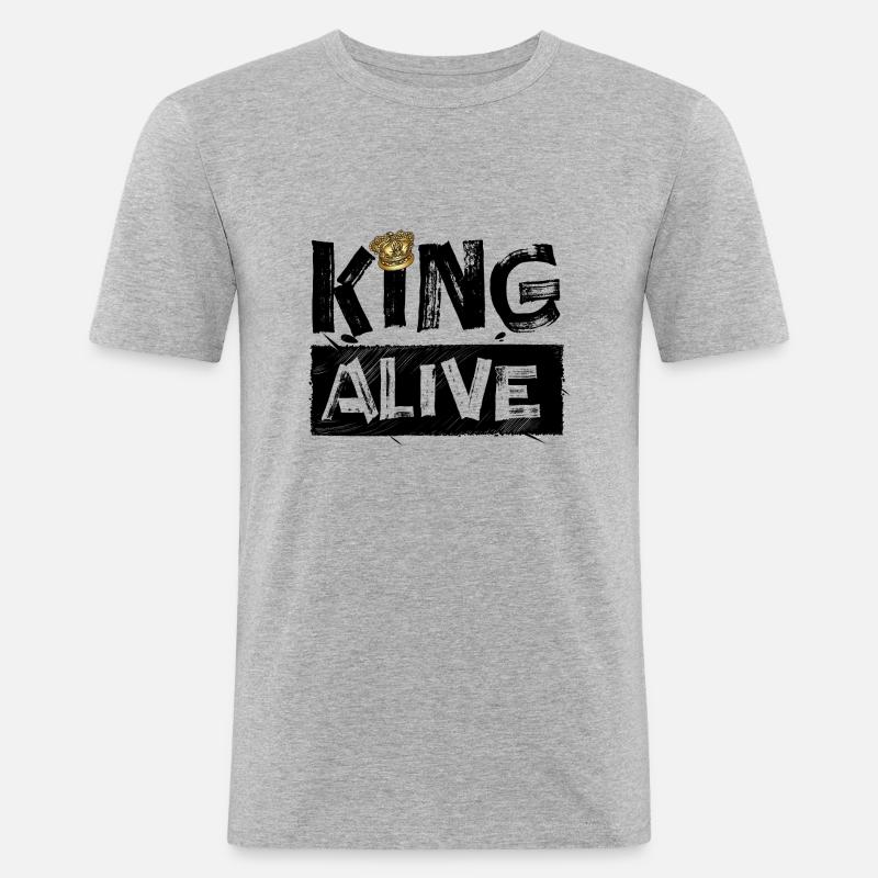 King Alive - Men's Slim Fit T-Shirt - heather grey