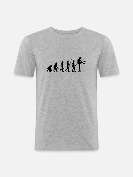 eisläuferin - Männer Slim Fit T-Shirt - Grau meliert