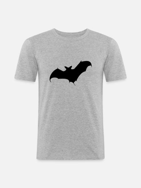 Bat / bat (c, 1c) - Men's Slim Fit T-Shirt - heather grey