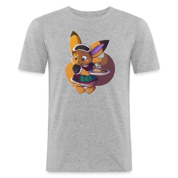 Maiden Nuts - Men's Slim Fit T-Shirt - heather grey - Front - Nik (191cm)