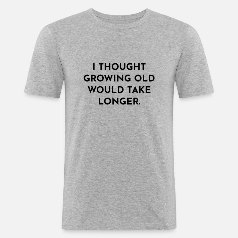 Alternd - Männer Slim Fit T-Shirt - Grau meliert