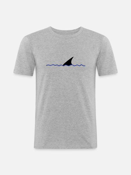 Schnellschwimmmotivator 3 - Männer Slim Fit T-Shirt - Grau meliert