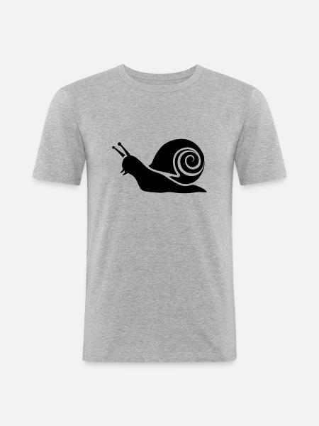 slug - Men's Slim Fit T-Shirt - heather grey