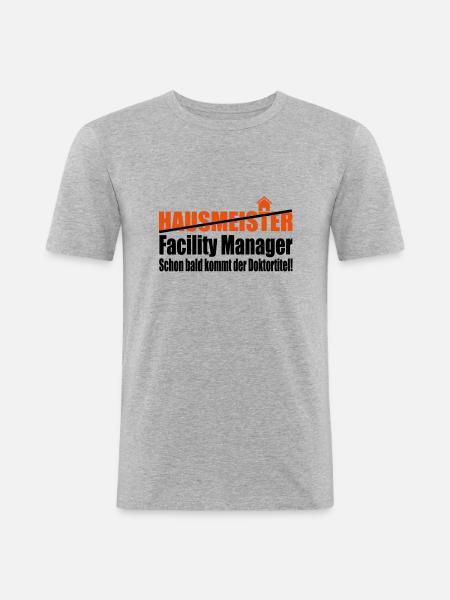 janitor - Men's Slim Fit T-Shirt - heather grey