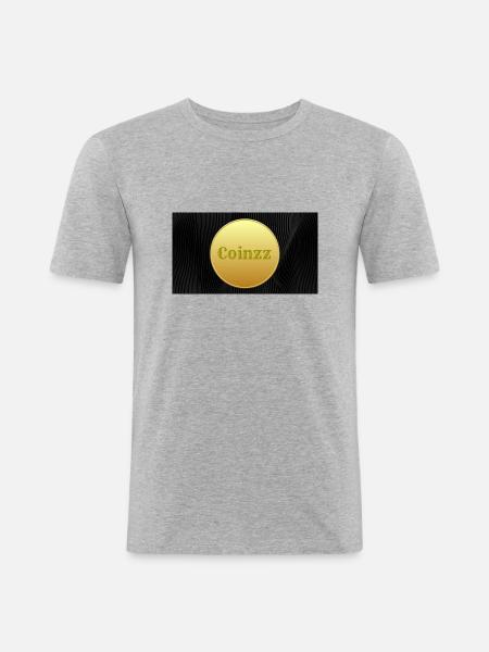 Conception de Coinzz - T-shirt près du corps Homme - gris chiné