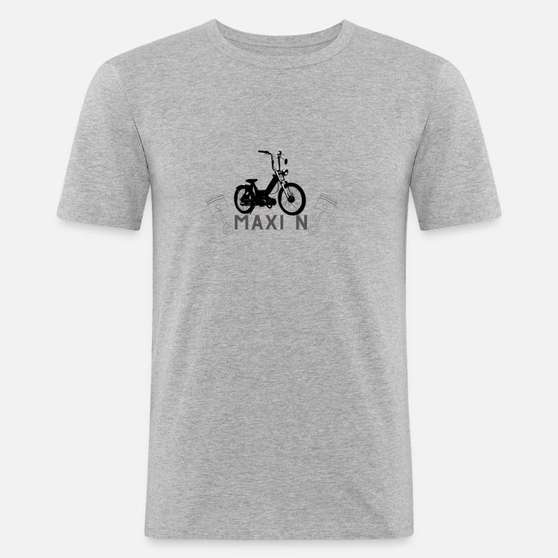 Puch maxi N - Männer Slim Fit T-Shirt - Grau meliert