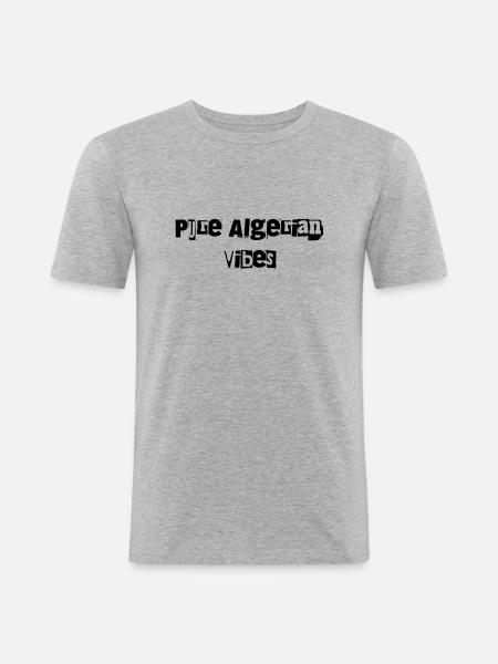 PURE ALGERIAN VIBES - T-shirt près du corps Homme - gris chiné