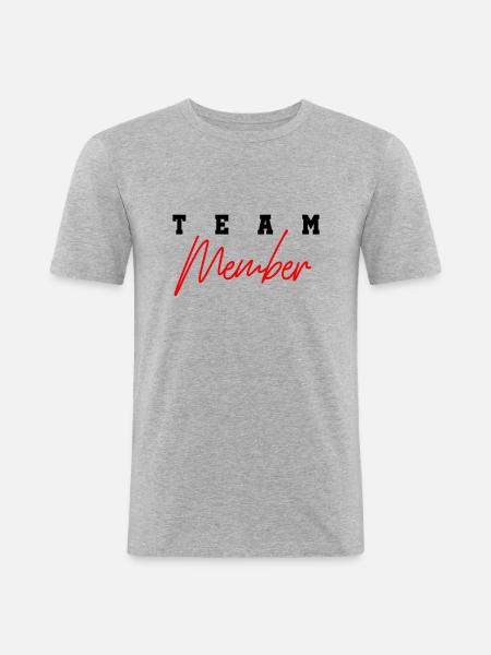 Team Member - Men's Slim Fit T-Shirt - heather grey